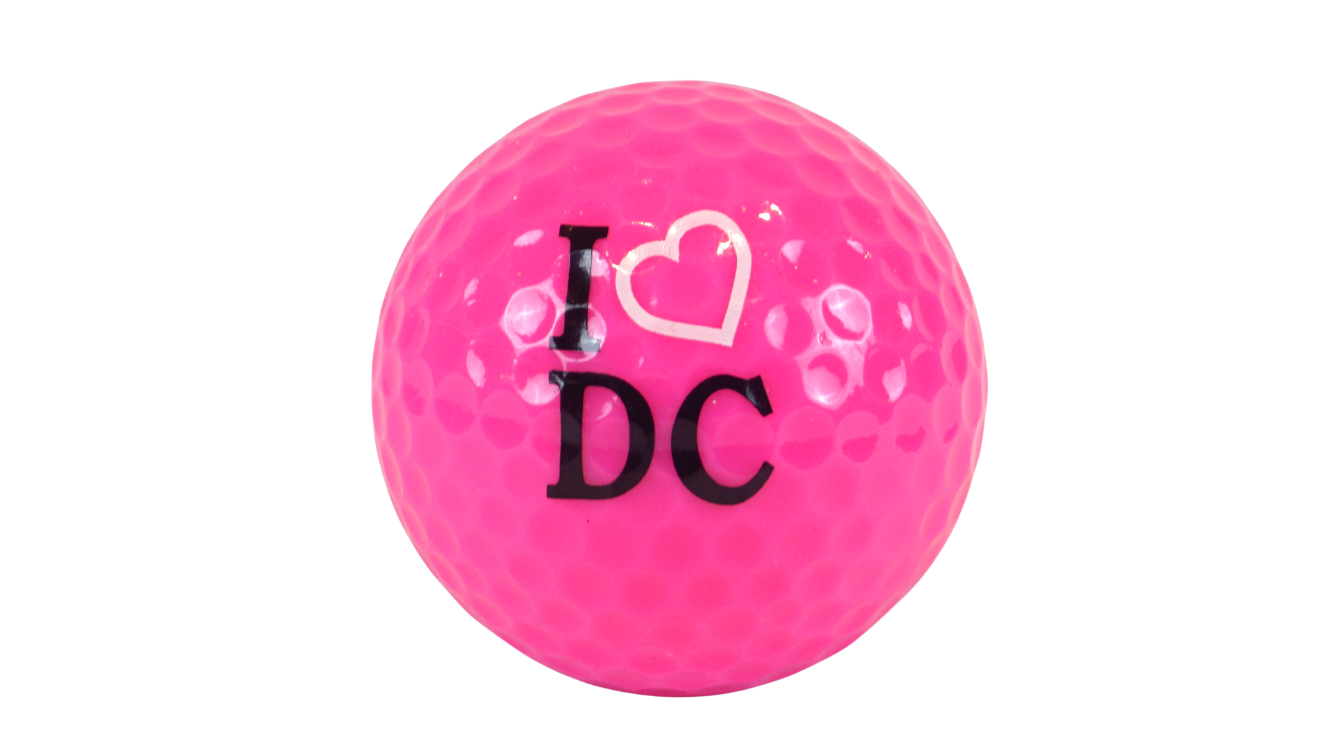 Golf Ball I Heart D.C Pink
