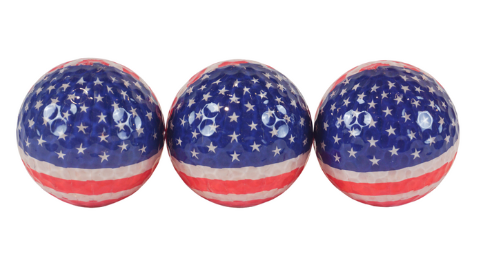 USA Flag 3 Set Golf Ball