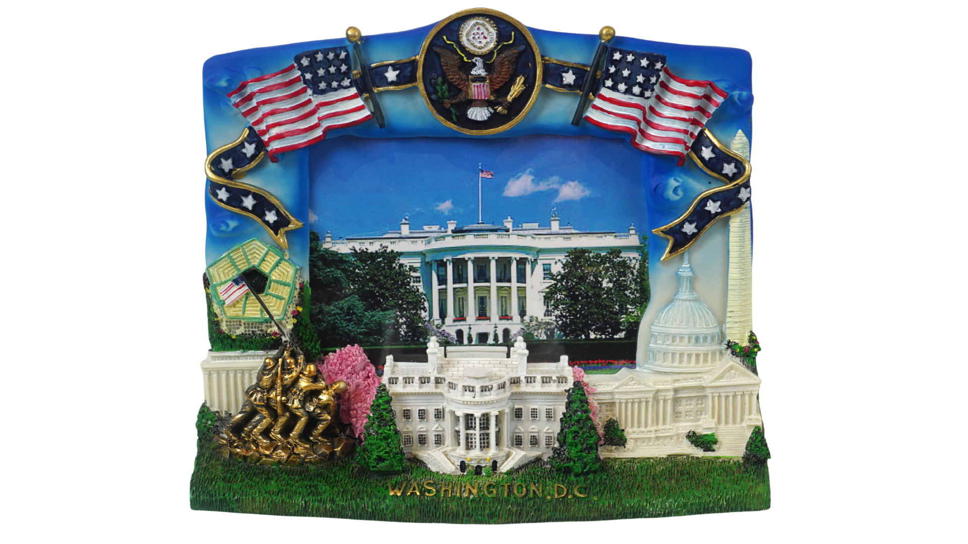 Iwo Jima 3D Panorama Picture Frame