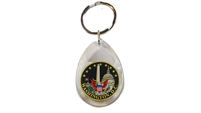 Capitol Eagle Lucite Keychain