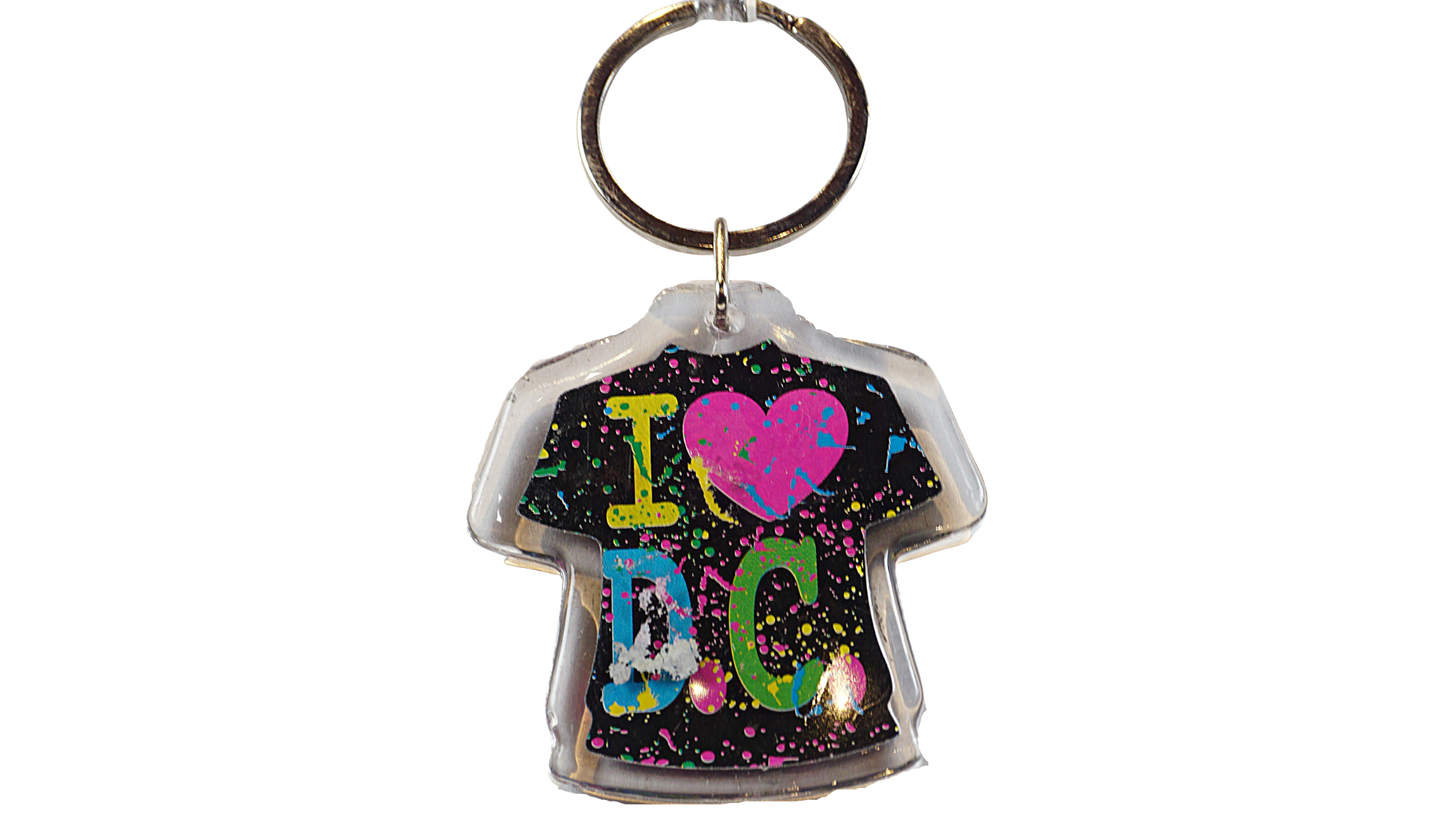 I heart DC Lucite Keychain