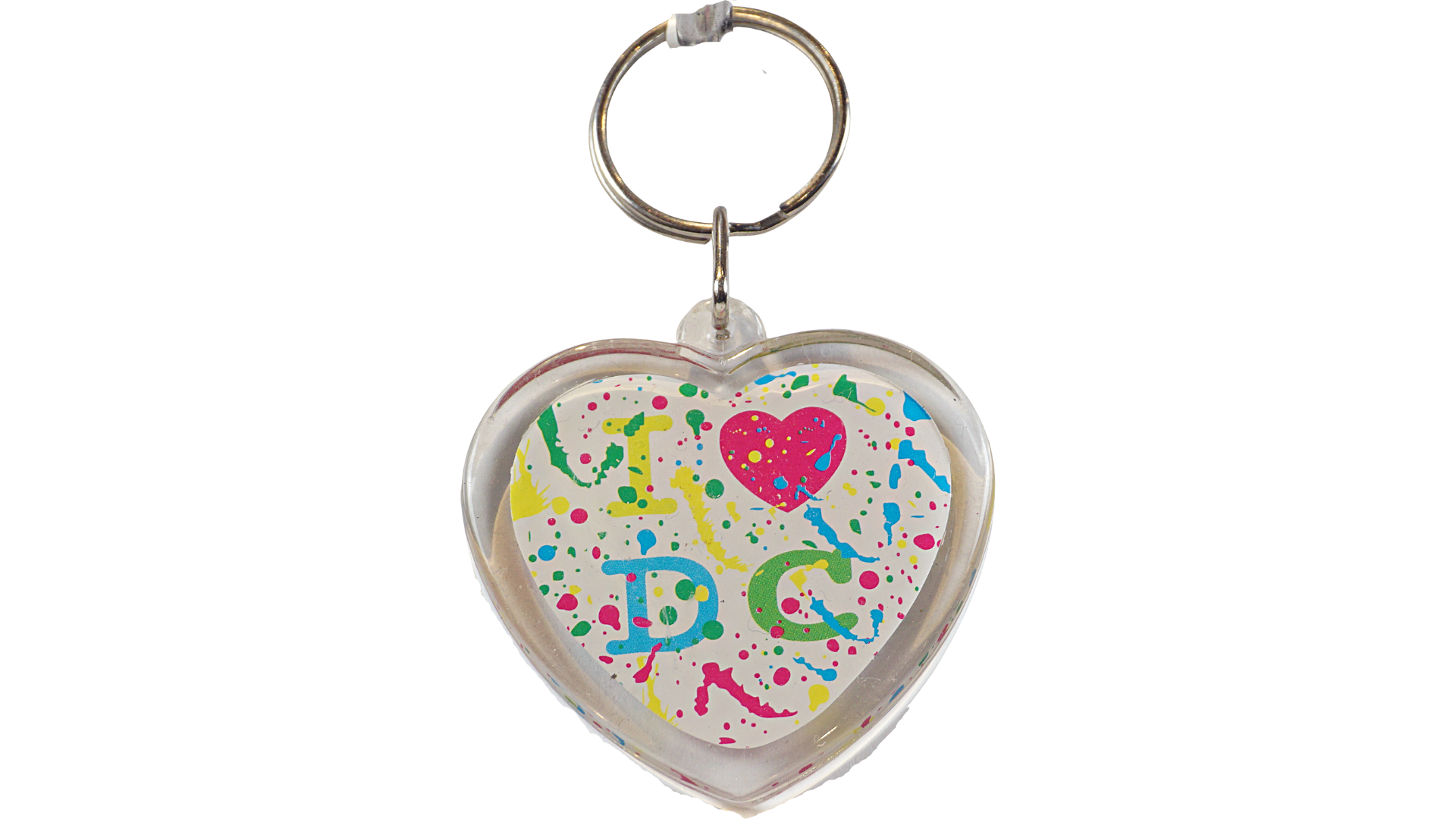 I Heart D.C Lucite Keychain