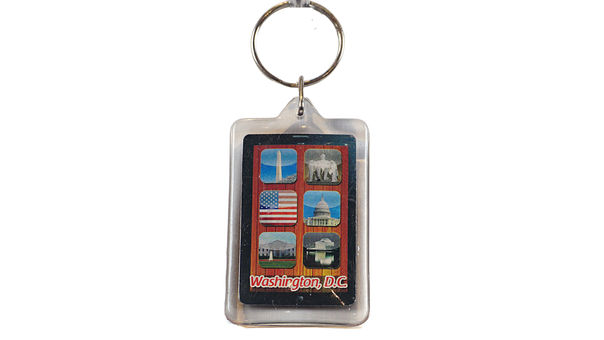 Washington D.C  Panorama Lucite Keychain