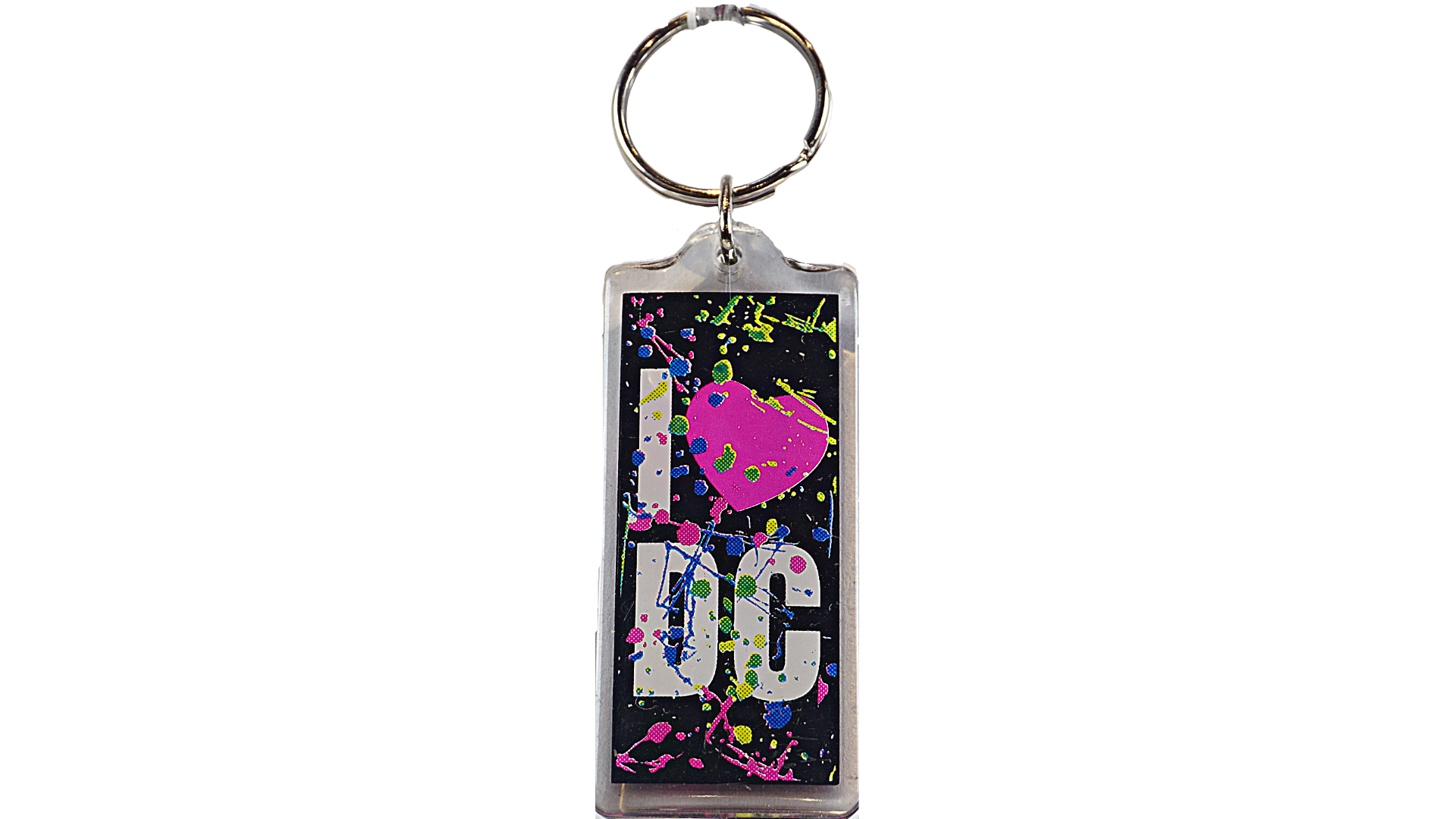 I Heart D.C Lucite Keychain