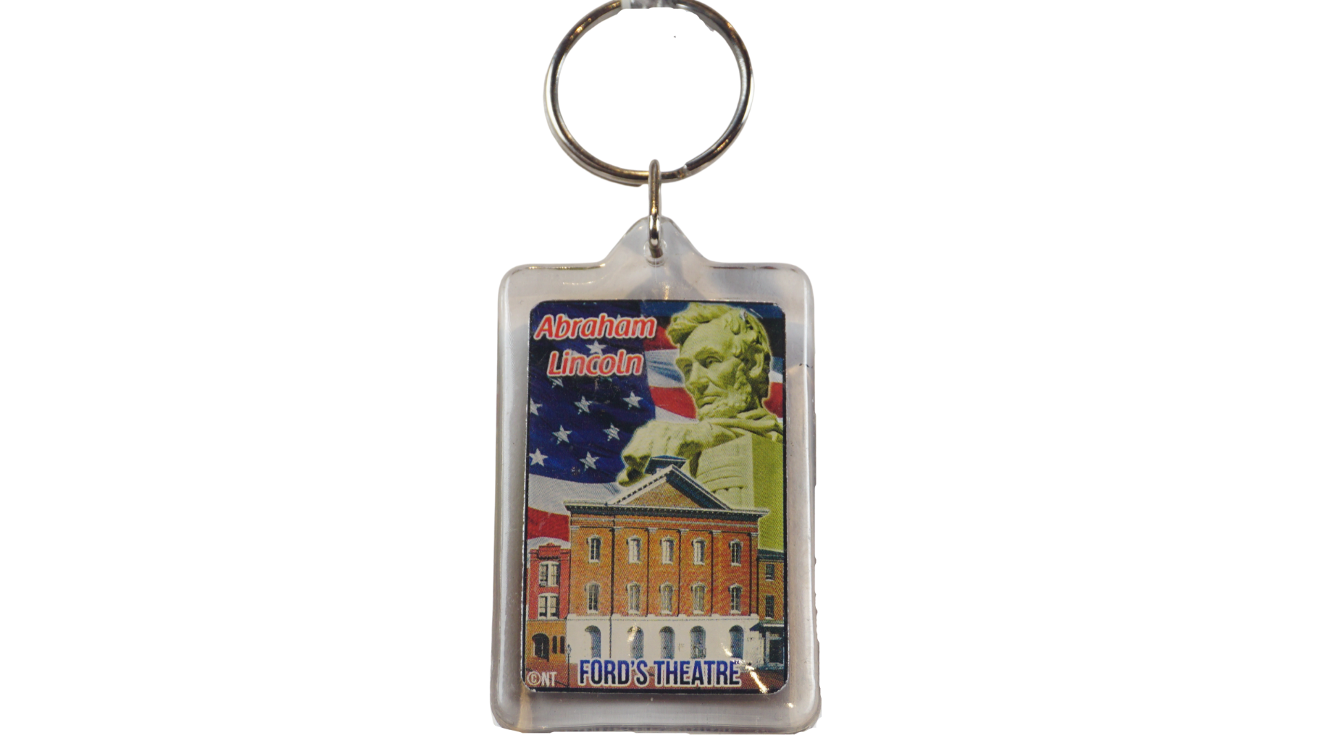 Abraham Lincoln Lucite Keychain