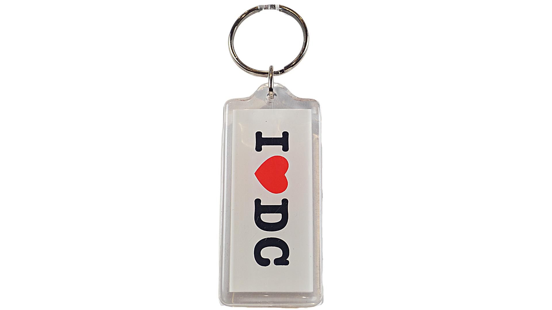 I Heart D.C Lucite Keychain