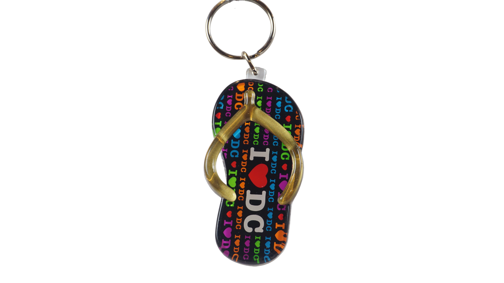 I Heart D.C Sandal Lucite Keychain
