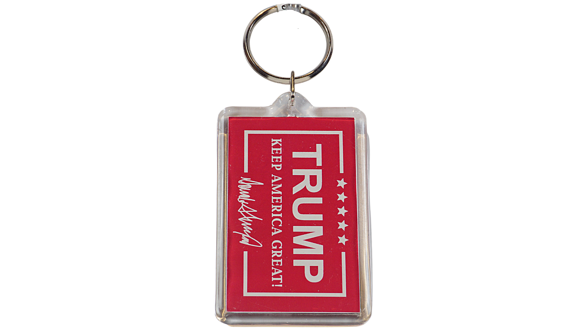 Trump MAGA Lucite Key Chain