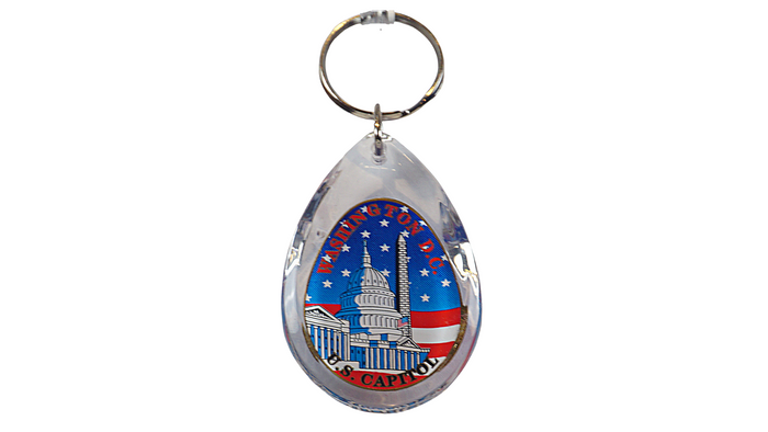 Washington D.C U.S Capitol Lucite Keychain