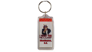 I Want You U.S Army Lucite Keychain