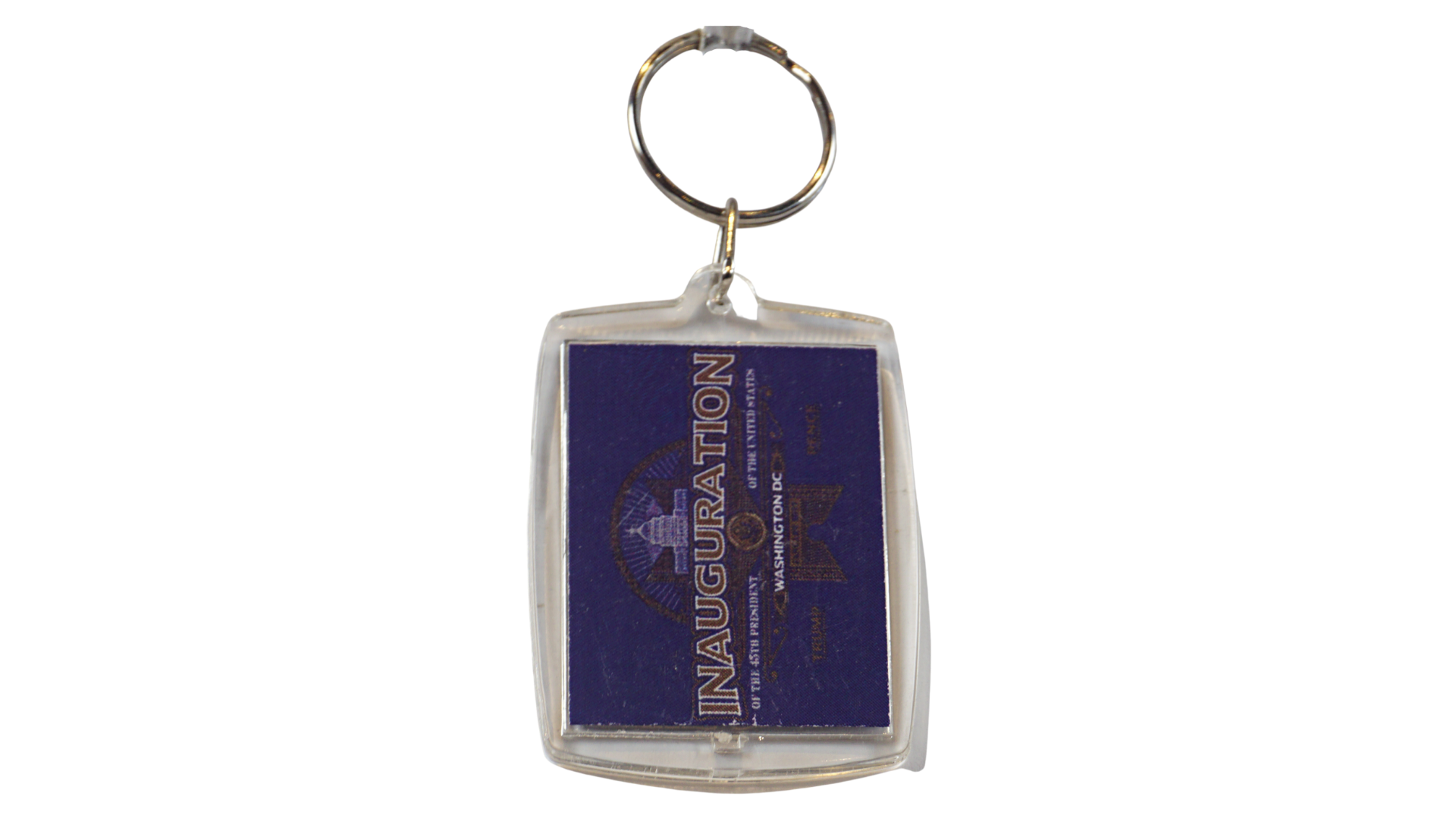 Inauguration Trump v. Pence Lucite keychain