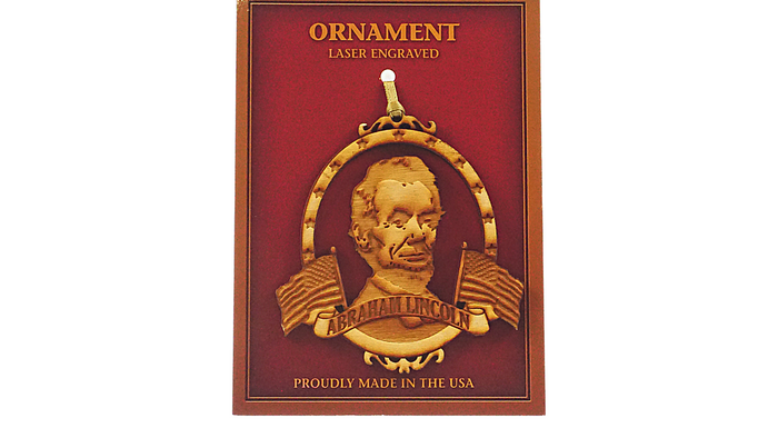 Abraham Lincoln Ornament Laser